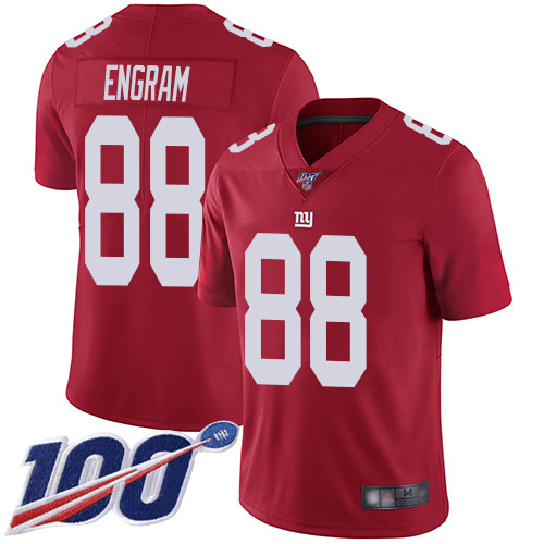 Men New York Giants #88 Evan Engram Red Limited Red Inverted Legend 100th Season Football NFL Jersey->new york giants->NFL Jersey